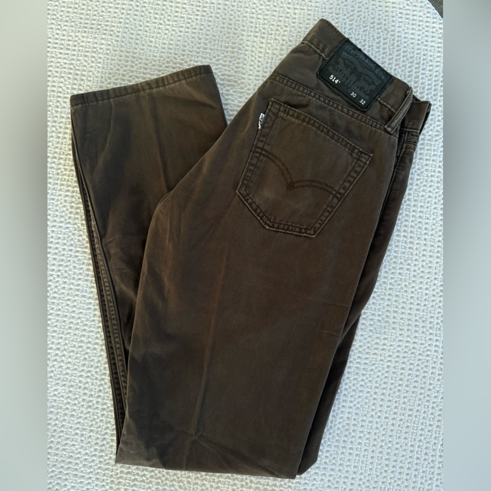Levi's Chocolate Brownish/Green Jeans